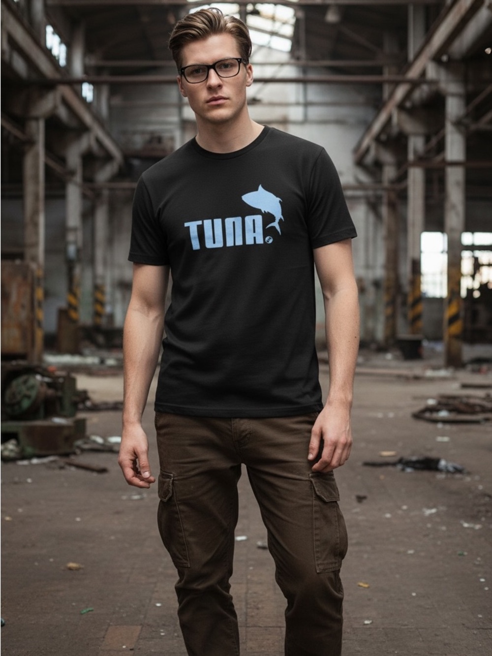 Mikuni Japanese Restaurant Tuna Logo T-Shirt Black Size Small⁠